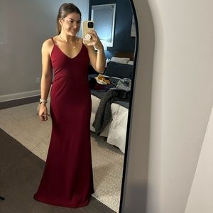 Maroon Lulu’s long dress size L